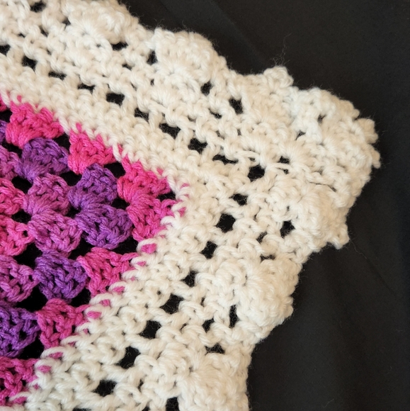 Handmade Crochet Flamenco Baby Blanket - Picture 3 of 7